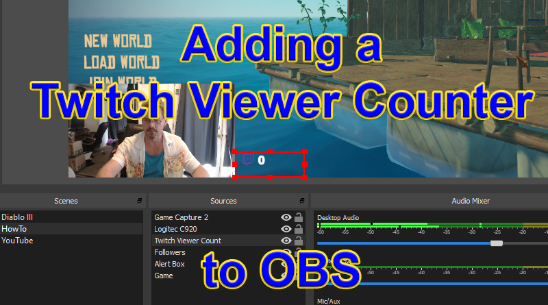 Adding Twitch Viewer Count OBS