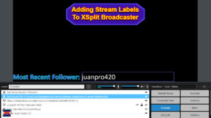 Adding Streamlabs Stream Labels to XSplit Broadcaster