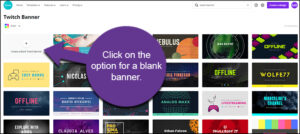 Blank Twitch Banner