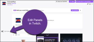 Edit Twitch Panels