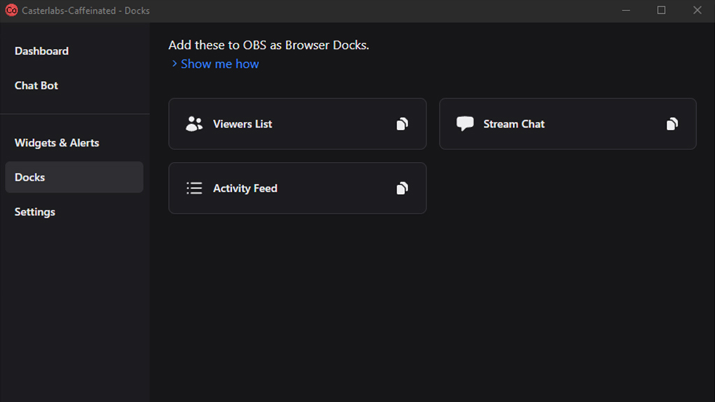 Casterlabs Browser Docks