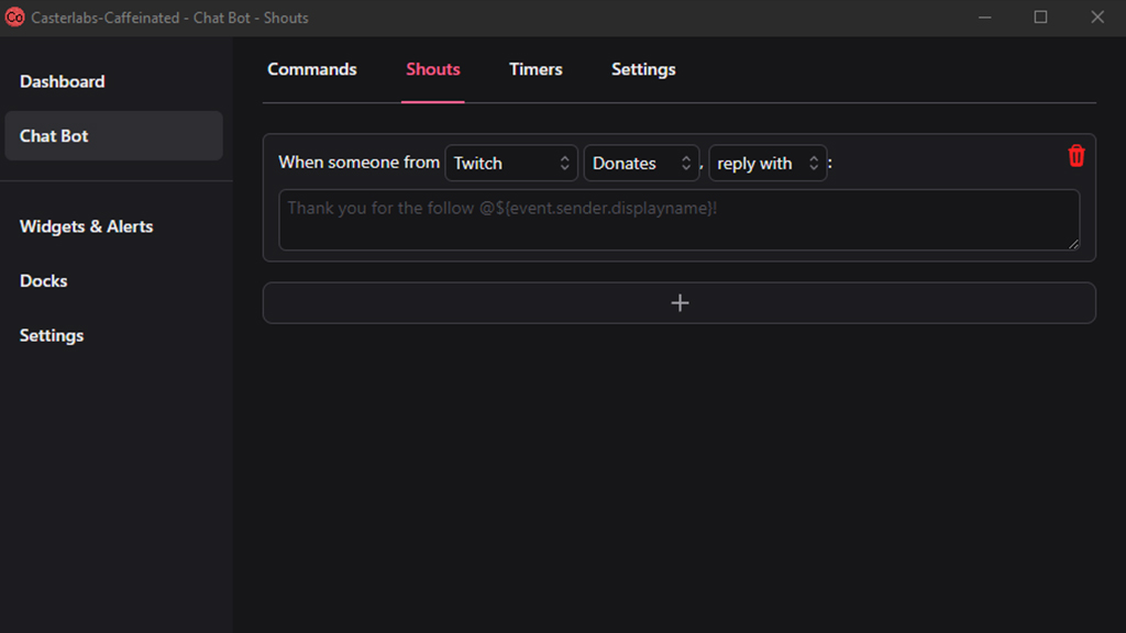 Chat Bot Management